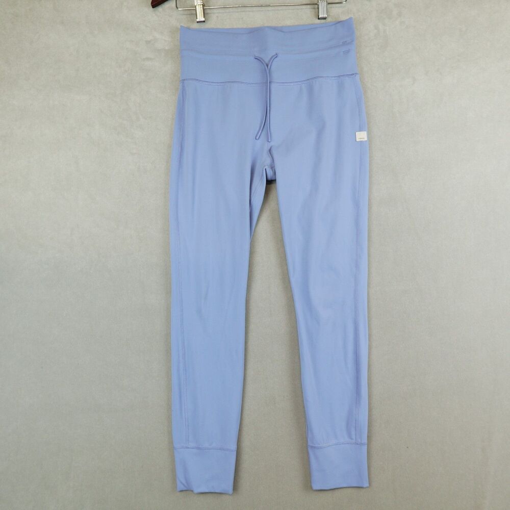 VUORI Daily Leggings Womens Medium Blue High Rise Pants Drawstring Tapered